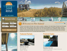 Tablet Screenshot of fireislandsalesandrentals.com